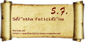 Sántha Feliciána névjegykártya